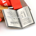 Seu próprio logotipo executar sua própria corrida maratona singapura medalha de metal 3d pewter antigo